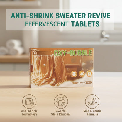 ✨Buy 1 Get 2 Free🧶 Sweater Revive Effervescent Tablets – Anti-Shrink, Restores Softness & Safe for Colors 🧺