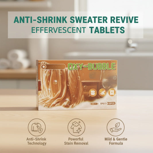 ✨Buy 1 Get 2 Free🧶 Sweater Revive Effervescent Tablets – Anti-Shrink, Restores Softness & Safe for Colors 🧺