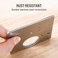 🚪 50% OFF🔧 Hinge Repair Plate – Fix Loose Cabinet Doors Fast, No Replacement – Stainless Steel & Dual-Sided 🛠️