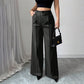 💟New Arrival👖Women‘s Wide-Leg Trousers with Belt🎗️