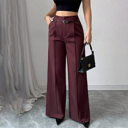 💟New Arrival👖Women‘s Wide-Leg Trousers with Belt🎗️