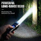 Multifunctional Zoom LED Flashlight with Power Display – 500m Range, USB-C & 4 Lighting Modes