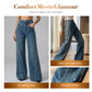 👖2026 Hot Sale 50% OFF💥Women's Rhinestone-Embellished Wide-Leg Jeans