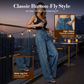 👖2026 Hot Sale 50% OFF💥Women's Rhinestone-Embellished Wide-Leg Jeans