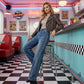 👖2026 Hot Sale 50% OFF💥Women's Rhinestone-Embellished Wide-Leg Jeans