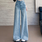 👖2026 Hot Sale 50% OFF💥Women's Rhinestone-Embellished Wide-Leg Jeans