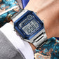 🔥Hot Sale Deals-Digital Watch with Square Display & Luminous Backlight ⌚