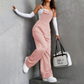 Women’s Retro Cargo Overalls with Pockets