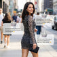 👗Women's Leopard Print Bodycon Mini Dress