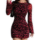 👗Women's Leopard Print Bodycon Mini Dress