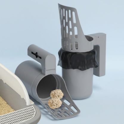✨2026 Hot Sale✨Cat Litter Scoop with Trash Can