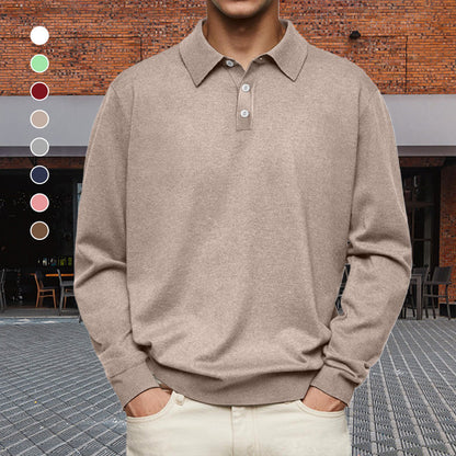 Men's Comfortable Long Sleeve Lapel Shirt