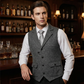 👔Spring New⌚Men's Classic Herringbone Tweed Suit Vest