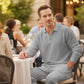 Men's Linen Blend 2-Piece Casual Set