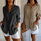 🌸2026 New Arrival⏰Classic Pleated Textured Single-Breasted Lapel Shirt for Women