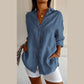 🌸2026 New Arrival⏰Classic Pleated Textured Single-Breasted Lapel Shirt for Women
