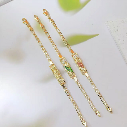 ⌚ Buy 1 Get 1 Free📿 Figaro Link Bracelet for Men & Women – Stainless Steel, Adjustable Length & Unisex Style 💎