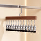 🏵️360° Swivel Multi-Hook Wardrobe Organizer-10 Clips