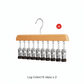 🏵️360° Swivel Multi-Hook Wardrobe Organizer-10 Clips