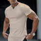 Casual Solid Color Athletic T-Shirt for Men