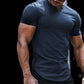 Casual Solid Color Athletic T-Shirt for Men