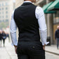 😎Men's Casual Retro Slim Fit Dress Vests for Suit or Tuxedo🤎🖤
