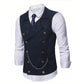 😎Men's Casual Retro Slim Fit Dress Vests for Suit or Tuxedo🤎🖤