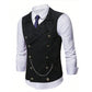 😎Men's Casual Retro Slim Fit Dress Vests for Suit or Tuxedo🤎🖤