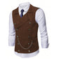 😎Men's Casual Retro Slim Fit Dress Vests for Suit or Tuxedo🤎🖤
