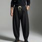 Men's Loose Fit Drawstring Casual Trousers
