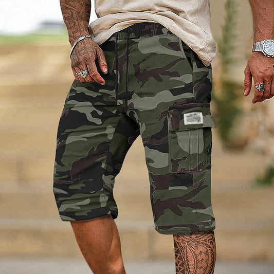 Men's Camouflage Cargo Shorts with Multiple Pocket
