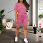 Women's Sports Top & Shorts 2-Piece Set