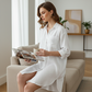 👚Women’s Loose-Fit Mid-Length Button-Down Shirt – Casual, Comfortable & Effortlessly Stylish