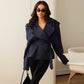 💫Free Shipping💫Long Sleeve Wrap Jacket with Wide Lapel