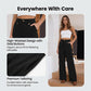 High-Waist Straight-Leg Pants with Button Detail