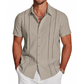 Men's Casual Short Sleeve Button-Down Shirt