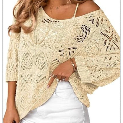 Women's Summer Crochet Openwork Top