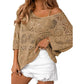 Women's Summer Crochet Openwork Top