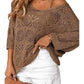 Women's Summer Crochet Openwork Top