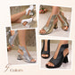 Women's Elegant Peep-Toe Heeled Sandals