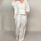 💟New Arrival✨Irregular Hem Cotton Linen Short Sleeve Casual 2-Piece Set