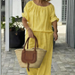 💟 50%OFF⏰Drawstring Top & Pants-Women's Loungewear Set, Casual Daily Style