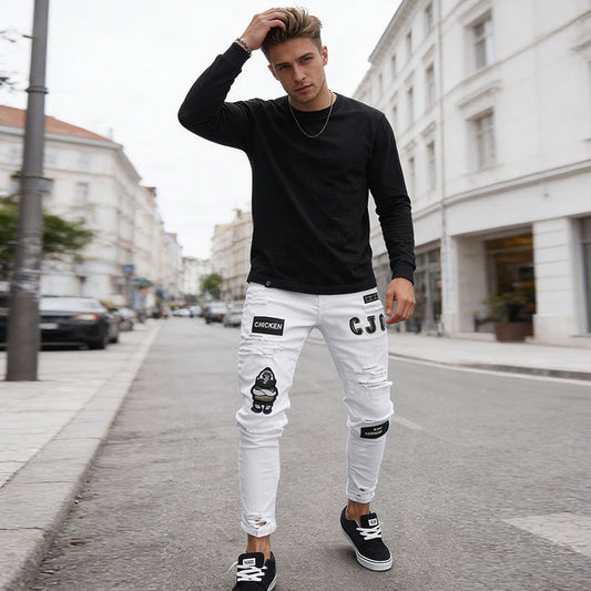Men's Ripped Skinny Jeans