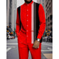 Men's Striped Shirt & Pants 2-Piece Set