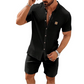 👔 Men's Summer Casual Button-Up Shirt – Stand Collar, Breathable & Relaxed Fit ✨