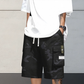 Men's Camo Cargo Shorts with Drawstring Waist
