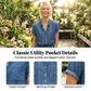 Women's Casual Denim Shirt Dress with Drawstring Waist