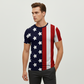 Men's American Patriotic 3D Print T-Shirt