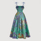Women's Floral Print Tie-Strap Midi Dress