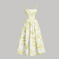 Women's Floral Print Tie-Strap Midi Dress
